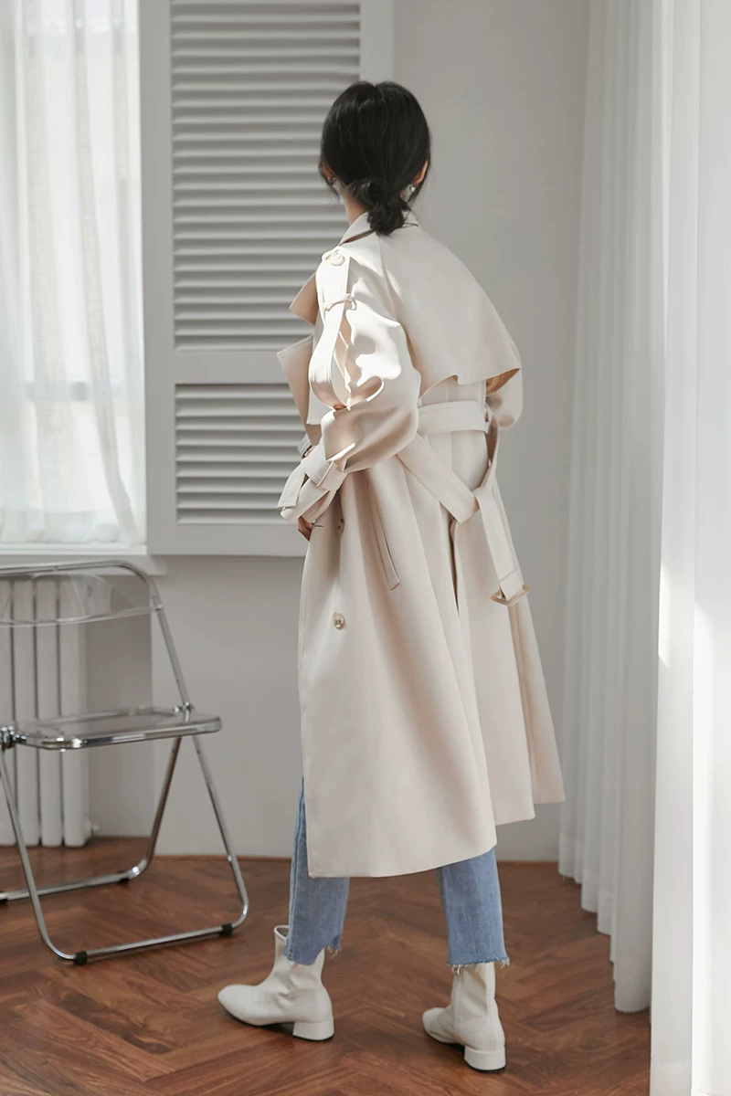 Элитное стильное демисезонное trench coat плащ, длинная куртка, годы 2021, до_mid_длины, британский стиль