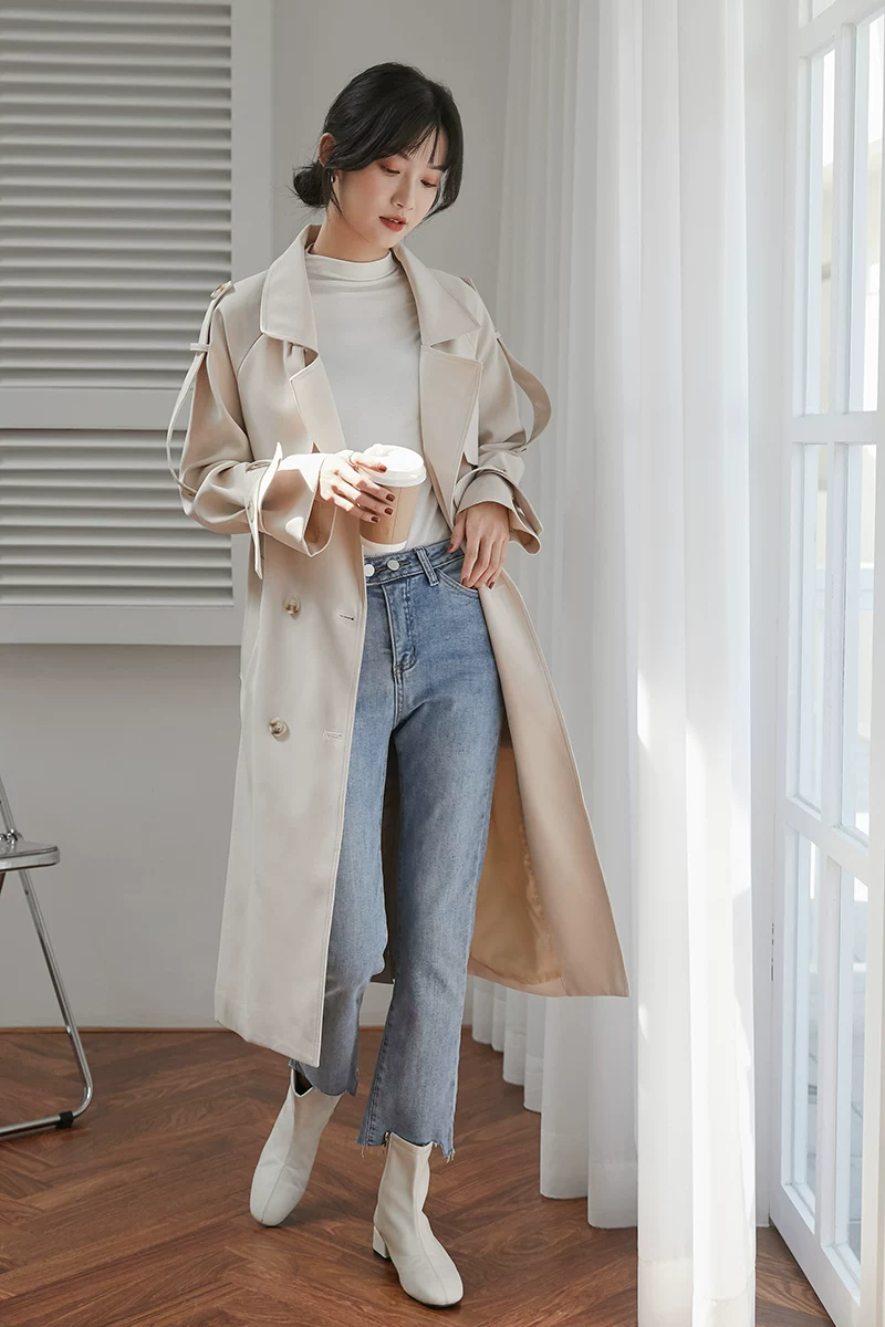 Элитное стильное демисезонное trench coat плащ, длинная куртка, годы 2021, до_mid_длины, британский стиль