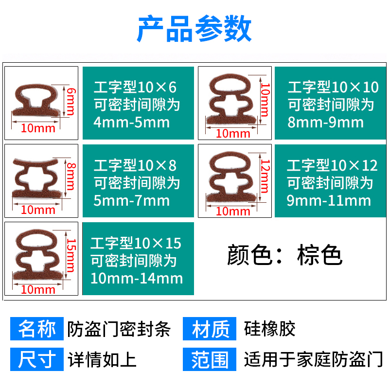 密防风防胶条撞自FSFLD粘防盗门条封条门缝隔音挡风门边缝隙入户