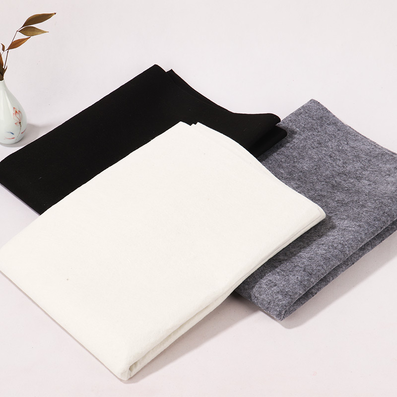 毛毡垫加厚书画毛毡初学者写毛笔字垫布羊毛毡绘画羊毛毡毯灰色白色黑色垫布桌布毛毡布大号国画书法毛毡定制 - 图0