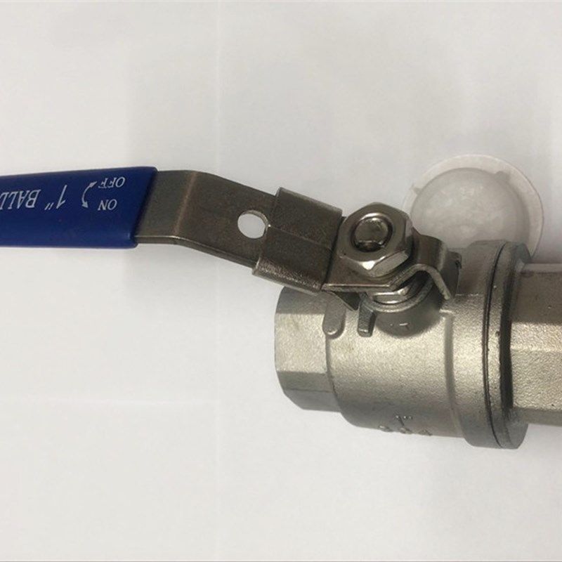 304不锈钢带锁球阀 二片式带锁球阀 丝扣两片式带锁球阀4分6分1寸,淘宝优惠券,粉丝福利购,淘宝优惠卷