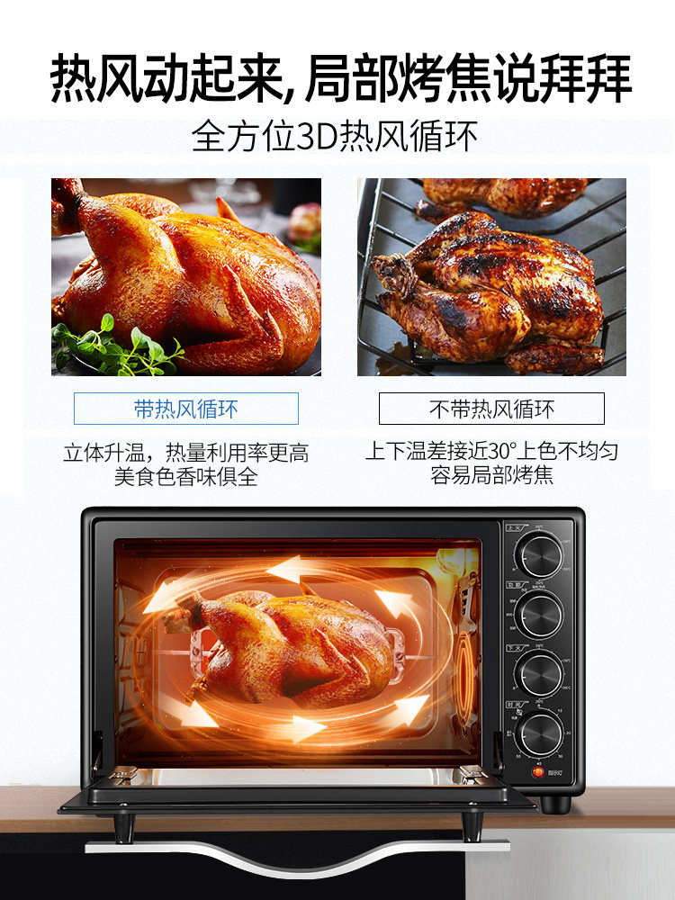  aca袋袋熊电烤箱