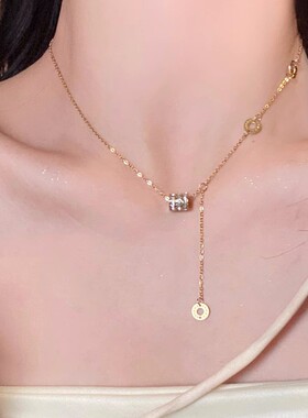 新款钛钢项链女百搭高级感网红不掉色锁骨链小众简约个性气质饰品