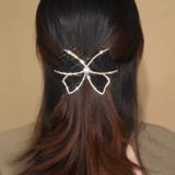 Элитный аксессуар для волос с бантиком, заколка для волос, шпильки для волос, легкий роскошный стиль, популярно в интернете, коллекция 2022