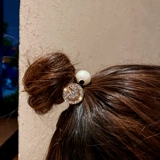 Южнокорейский металлический товар из жемчуга, модный элегантный хвостик, резинка для волос