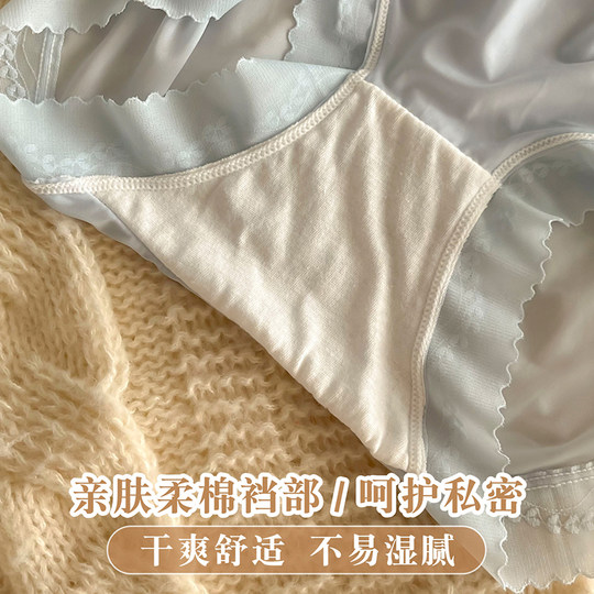 Jimin Won Ice Silk Mask Panties Mid-High Waist Seamless