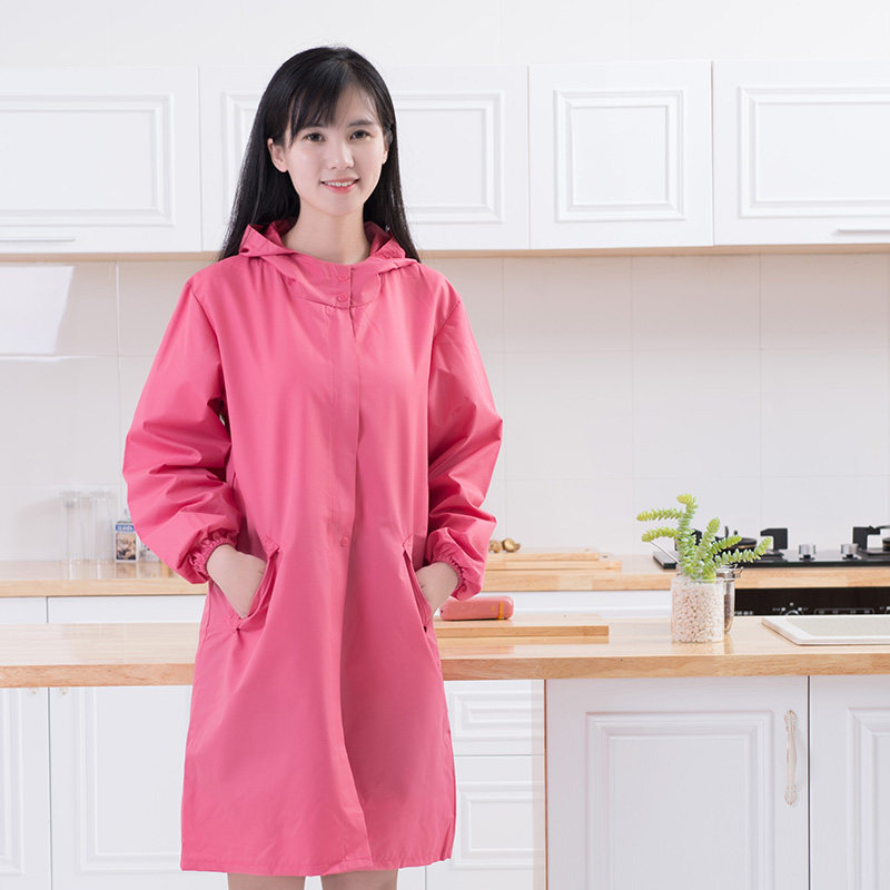 围裙家用厨房2025新款防水防油家务女大人罩衣长袖风衣拉链工作服,淘宝优惠券,粉丝福利购,淘宝优惠卷