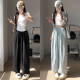 Maternity pants summer thin casual wide leg pants for outer wear