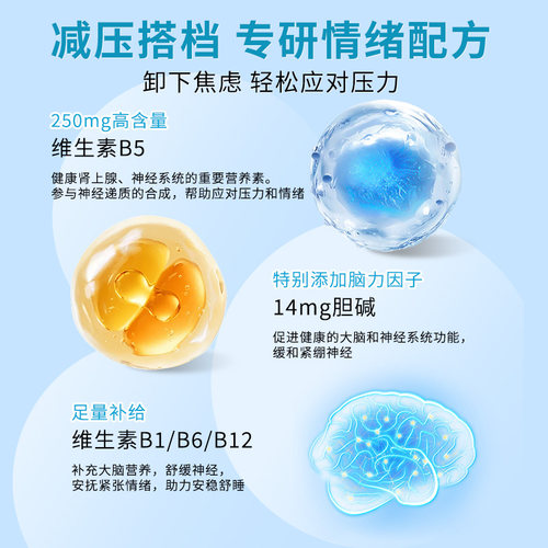 Thorne悦恩美国进口多种活性抗压维生素b族胶囊复合vb5B6B12B107 - 图1