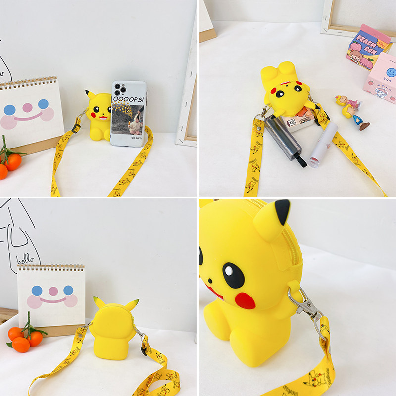 儿童女可爱女童硅胶零钱包潮斜挎包 newu箱包女士包袋