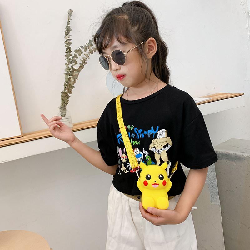 儿童女可爱女童硅胶零钱包潮斜挎包 newu箱包女士包袋