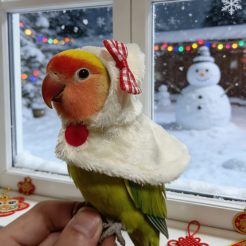 温柔米妃鹦鹉斗篷披风小鸟类衣服过冬季保暖睡袍防冻宠物遛鸟用品,淘宝优惠券,粉丝福利购,淘宝优惠卷