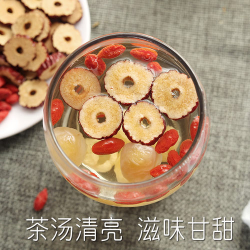 桂圆枸杞红枣茶组合罐装桂圆肉干女泡水煲汤无核新货 - 图1