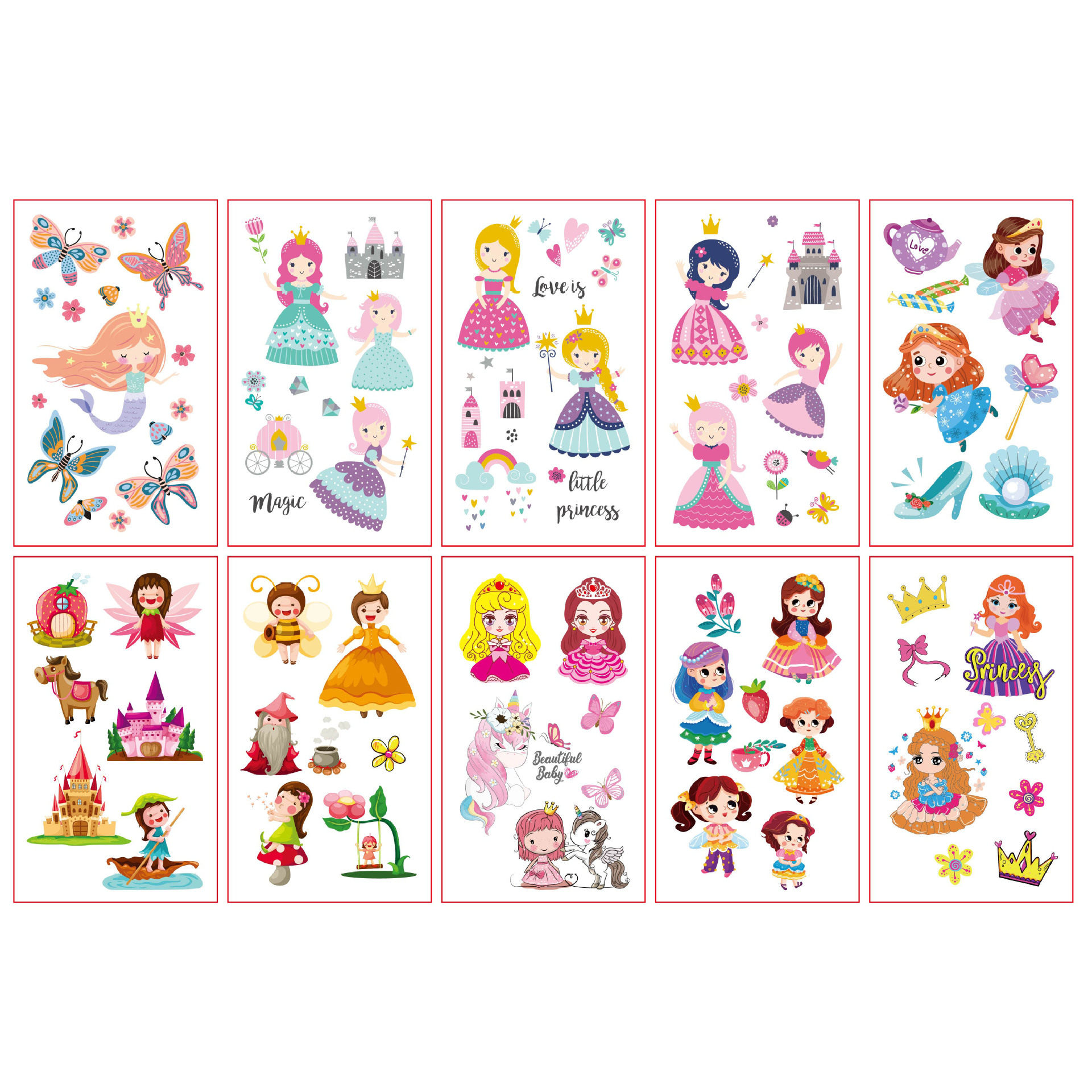 纹身贴儿童学生奖励贴纸可洗防水蝴蝶高颜值可爱表演舞台妆脸贴面部彩绘女孩手表贴画装饰小图案手臂贴转印贴,淘宝优惠券,粉丝福利购,淘宝优惠卷