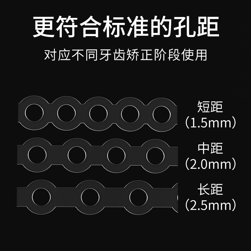 牙科正畸橡皮链牙齿矫正专用橡皮圈橡皮筋隐形皮筋牵引器旭飞正品-图1