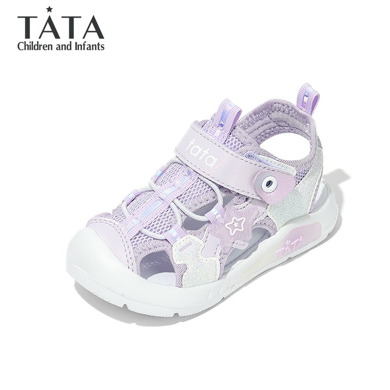 TATA他她童鞋女童夏季透气运动凉鞋男童百搭宝宝鞋轻便软底沙滩鞋,淘宝优惠券,粉丝福利购,淘宝优惠卷