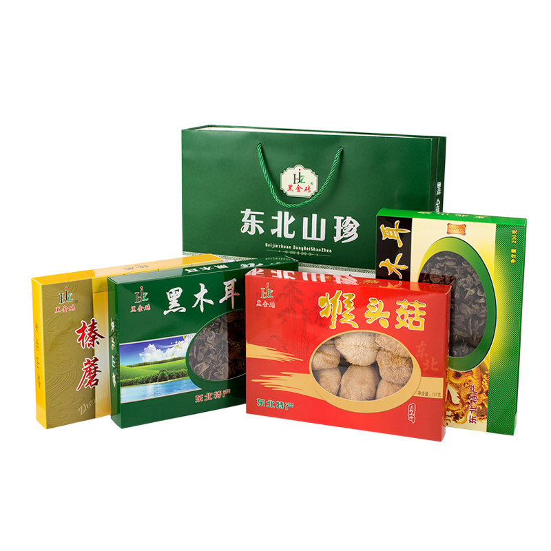 东北特产猴头菇秋木耳礼盒黑金砖 常作客食品黑木耳