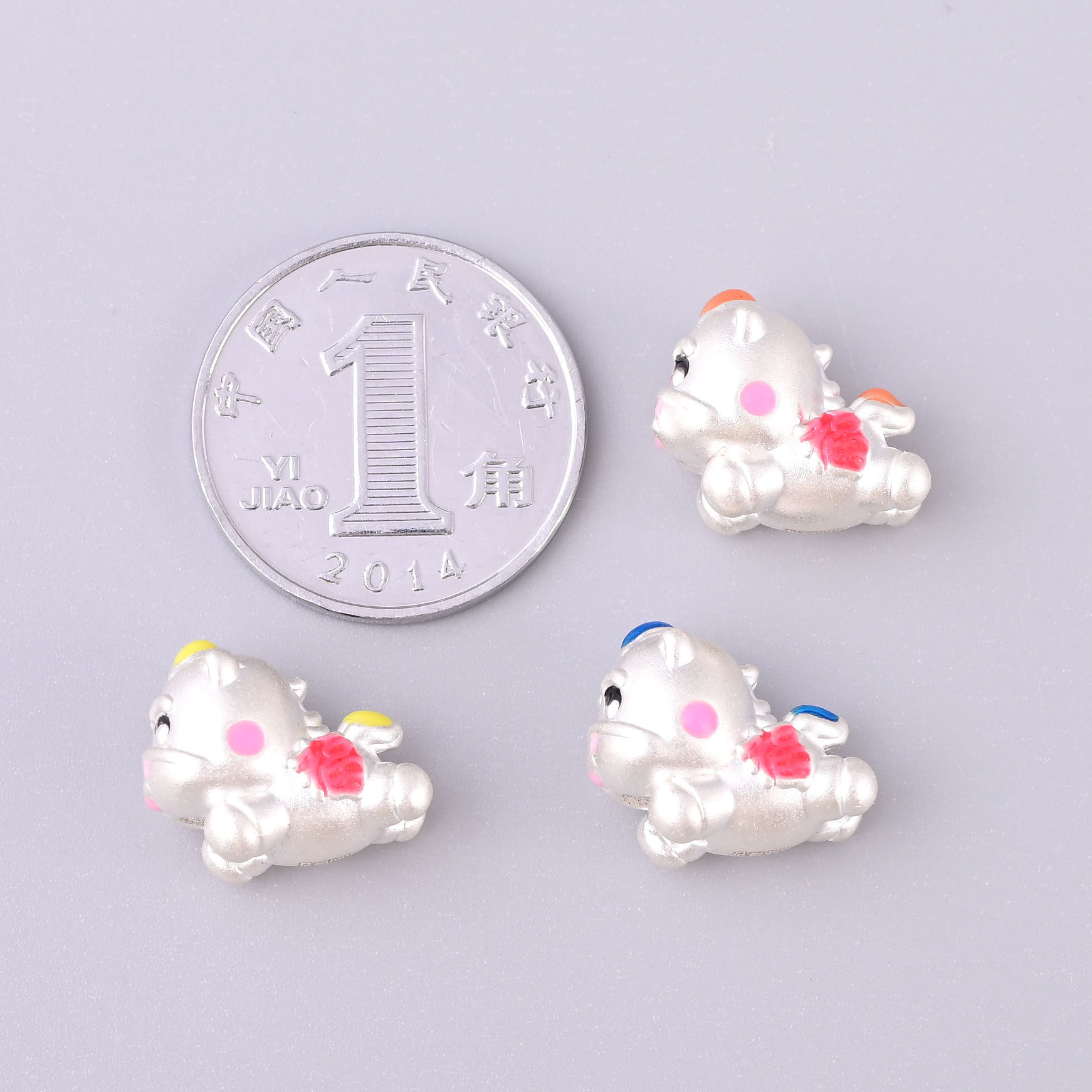 S999足银马上有福飞奔小马 胖嘟嘟可爱彩色小福马DIY串珠编绳配件,淘宝优惠券,粉丝福利购,淘宝优惠卷