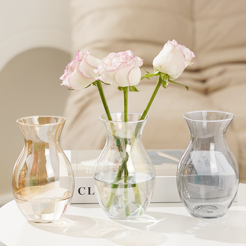 简约欧式玻璃花瓶小号网红多色水养绿植鲜花插花瓶桌面装饰摆件,淘宝优惠券,粉丝福利购,淘宝优惠卷