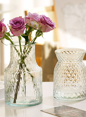 欧式创意玻璃花瓶简约