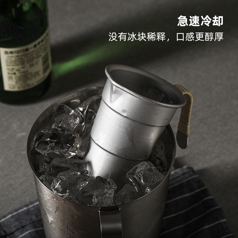 日本进口煮酒器家用热酒温奶杯户外露营温酒器铝合烫酒壶分酒酒杯-图2