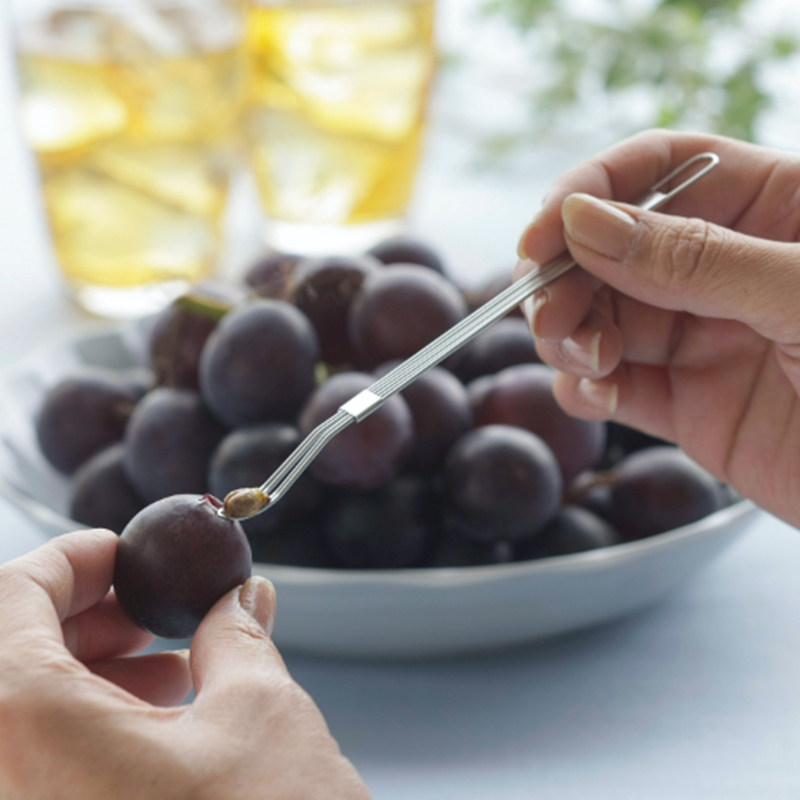 DEARYOU下村企贩304不锈钢取籽器挖西瓜籽葡萄去核神器叉子水果叉,淘宝优惠券,粉丝福利购,淘宝优惠卷