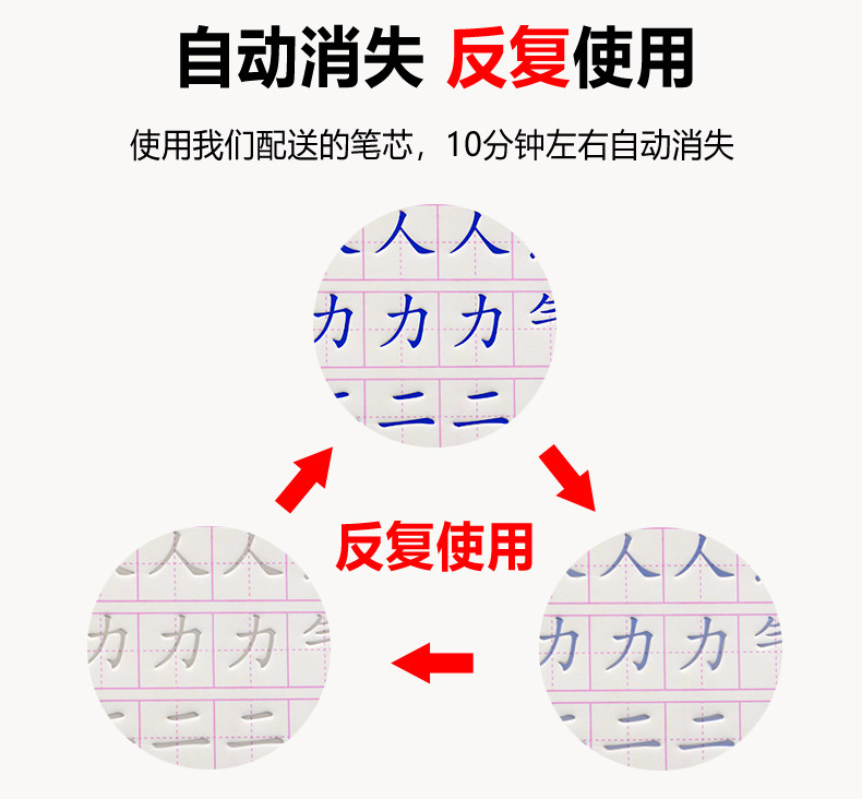 字帖行楷成人凹槽练字速成硬笔书法练字本成年男大学生女生字体文艺漂亮21天练字神器反复使用初学者手写行书入门基础钢笔练字帖贴