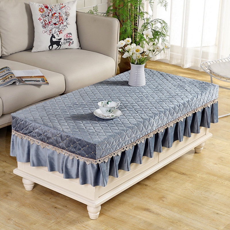 茶几桌布客厅餐桌布套罩加厚布艺茶几布蕾丝现代简约电视柜罩桌布,淘宝优惠券,粉丝福利购,淘宝优惠卷