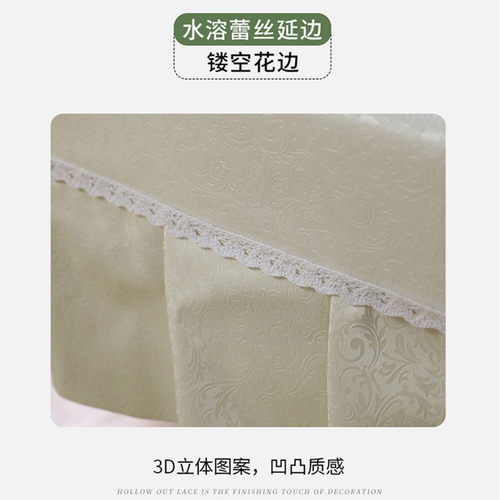 餐桌布防水防油防烫欧式PU免洗台布长方形家用方圆桌布隔热茶几垫 - 图3