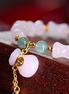 见欢喜金丝玉东陵玉手链