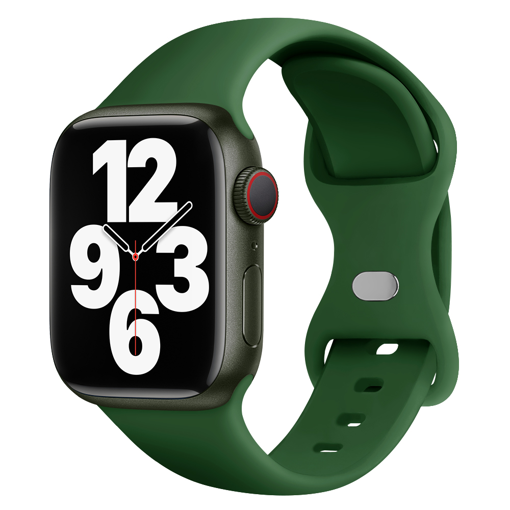 适用iwatch9/8苹果ultra手表s7表带apple watch7/6/4/3/se/5代s8硅胶手表带s6男女款替换带智能配件45/44mm潮-图3