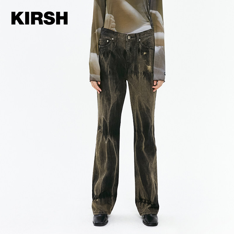 kirsh2020年秋冬新款大樱桃牛仔裤 kirsh海外休闲裤