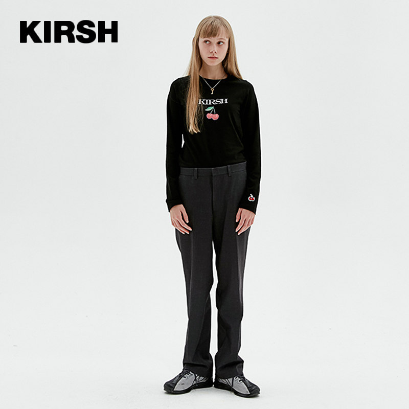 kirsh20年秋冬大樱桃长袖t恤卫衣 kirsh海外T恤