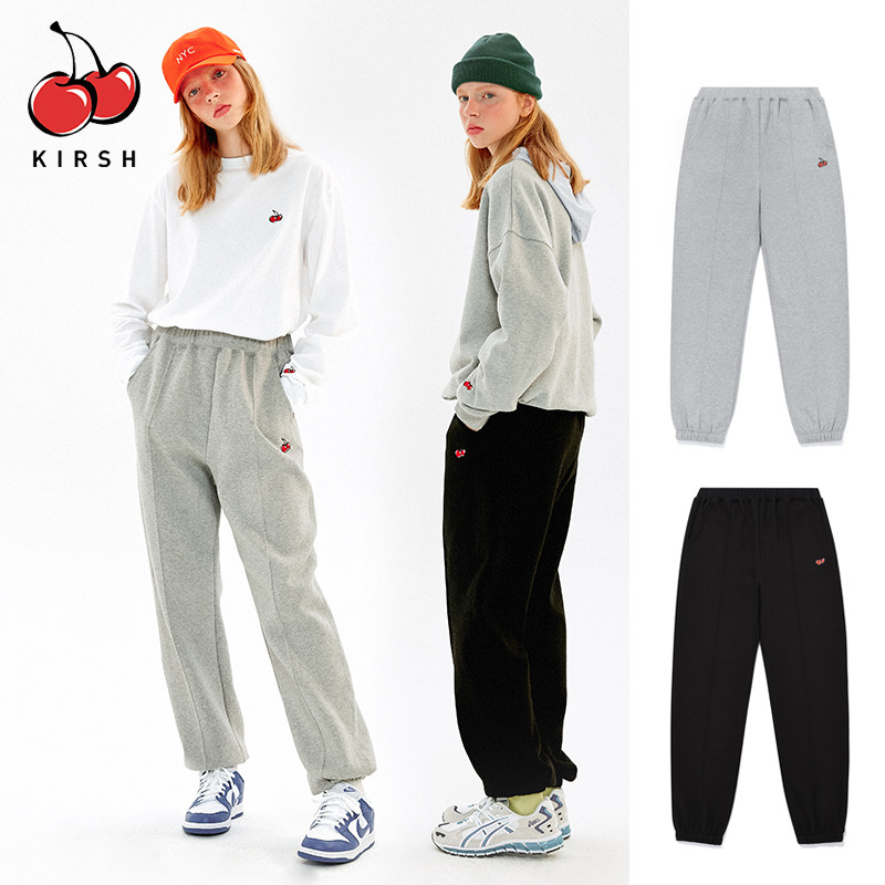 kirsh2020秋冬新款大樱桃棉运动裤 kirsh海外休闲裤