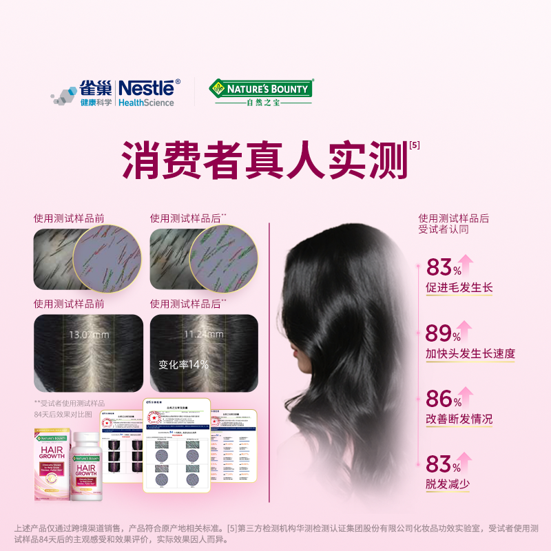 【新品】自然之宝密发胶囊专利护发硅+生物素养发复合维生素b族*3