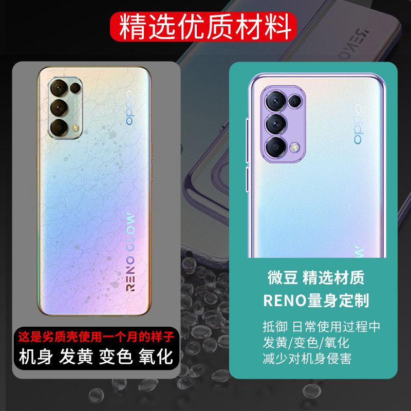 opporeno5手机壳全包镜头reno5pro硅胶防摔5g女保护套透明oppo潮por个性0ppo网红新款女网红限量版男超薄新款