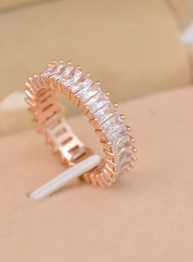 潮品小众锆石925银戒指指环