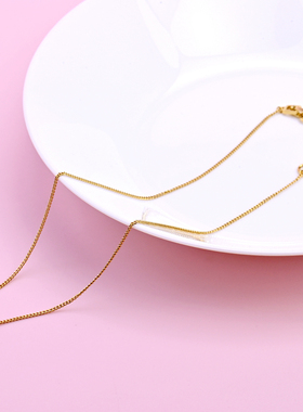 高级感满球设计经典金色金属项链