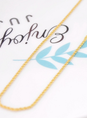 小众百搭镀金短款项坠时尚饰品