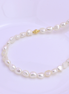 女天然巴洛克淡水珍珠转运珠项链