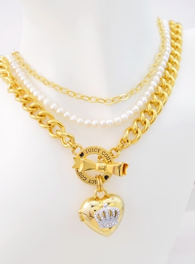 爱心基本项链蝴蝶结皇冠百搭项链