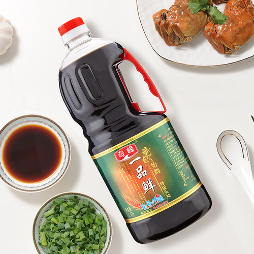 奇峰一品鲜酱油特级大桶黄豆家用红烧煲仔饭美极鲜生抽1.6L*2瓶 - 图3