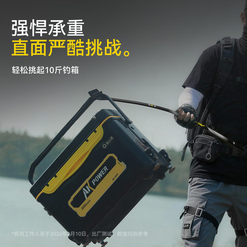 渔之源AK炮台支架黑坑独节竞技鱼竿支架硬钓碳素台钓杆架不塌腰 - 图2