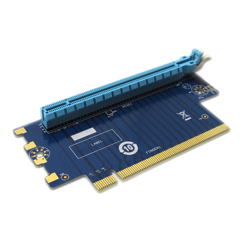 6cm转接卡90度显卡横向显卡转接板pcie转向卡16X PCI-E3.0 5.9CM-图2