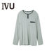Embry's official outlet IVU basic simple casual home men's pajama tops soft and warm-sleeved T-shirts