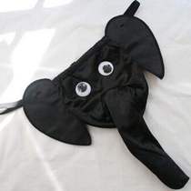 New mens small elephant trunk underpants ruffles Ice Silk Triangle Pants Gun Bomb Separated Underwear Mens Spice Briefs