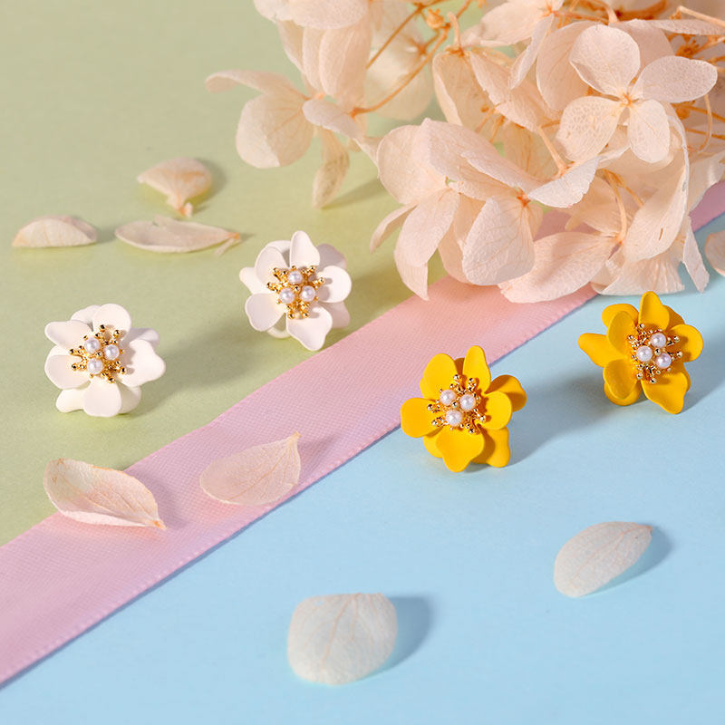 get me bling款立体花瓣简约耳钉 GetMeBling海外耳钉