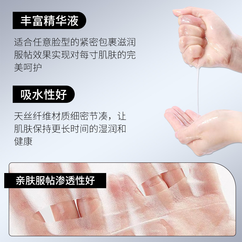 广药白云山 医用透明质酸钠冷敷贴术后修复补医美水面部痘白膜QXC