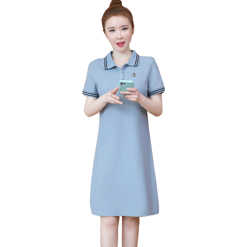 polo连衣裙夏新款中长款运动裙子 魅岚天连衣裙