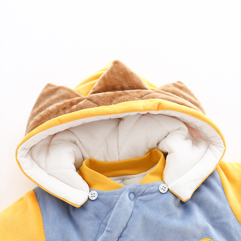 婴儿连体衣服加厚夹棉新生外出哈衣 善婴坊连身衣/爬服/哈衣